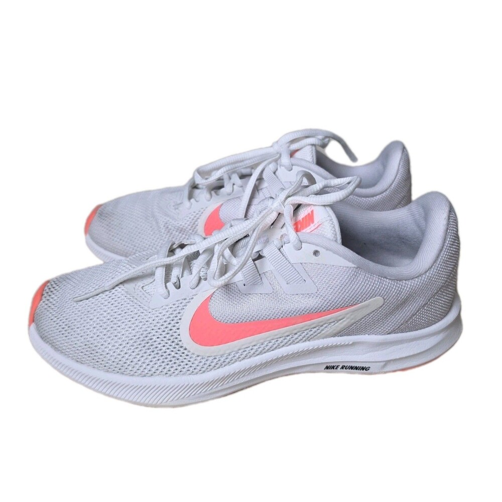 Nike Downshifter 9 Running Shoes Sneakers White Pink, Womens Size 7 - Picture 4 of 10